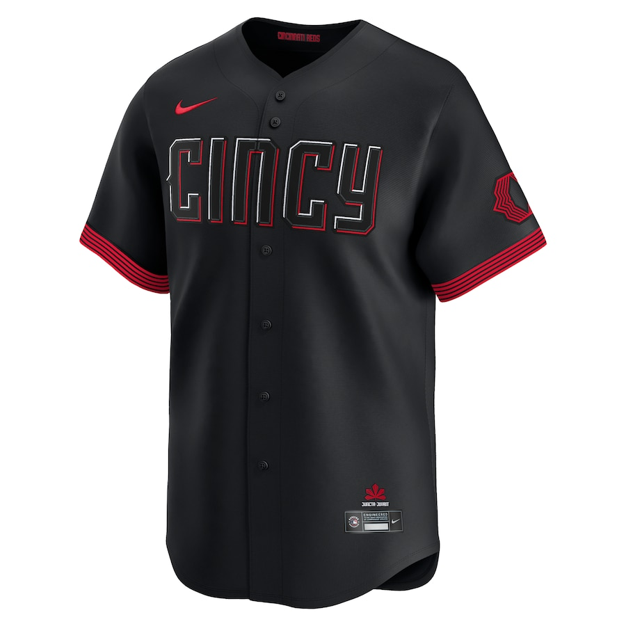 CUSTOM NAME & NUMBER Cincinnati Reds Nike City Connect Limited Jersey - Black