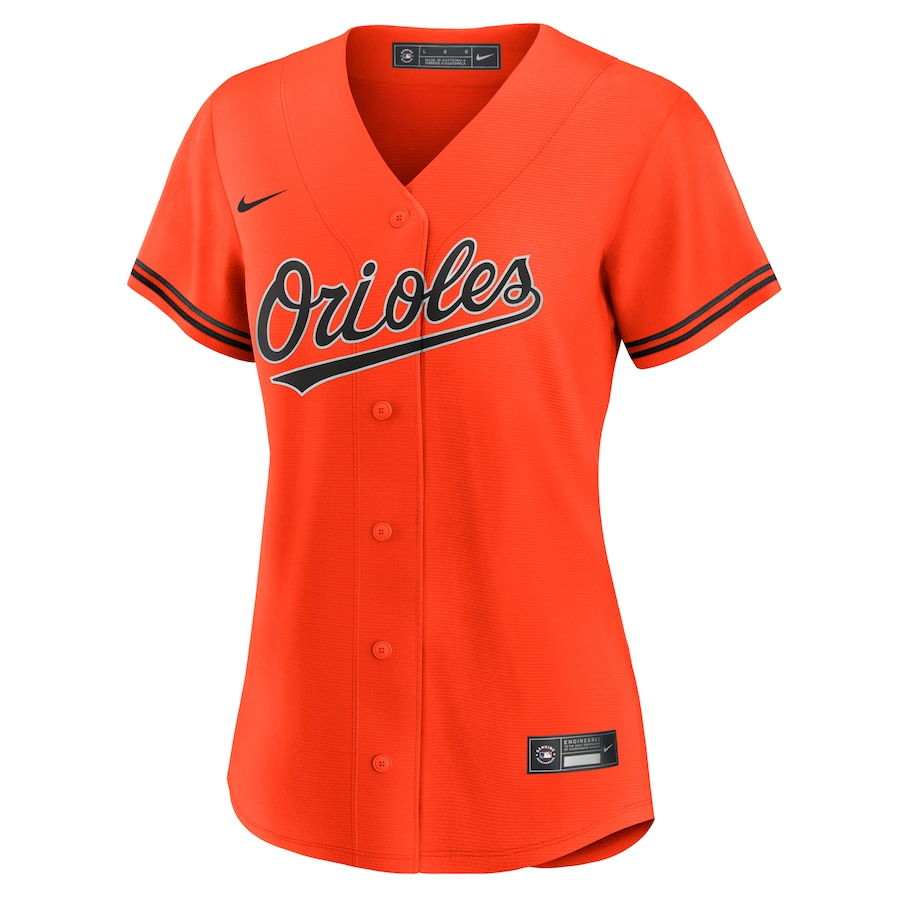 CUSTOM NAME & NUMBER Baltimore Orioles Nike Women's Alternate Replica Player Jersey - Orange