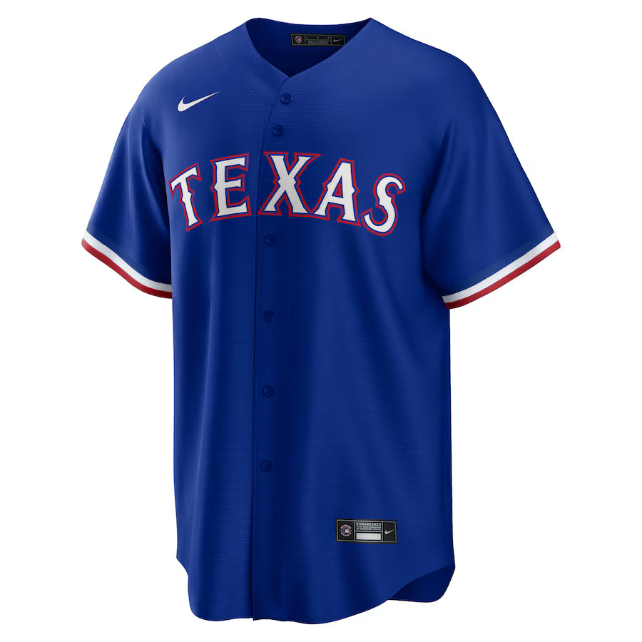 CUSTOM NAME & NUMBER Texas Rangers Alternate 2 Replica Jersey - Royal