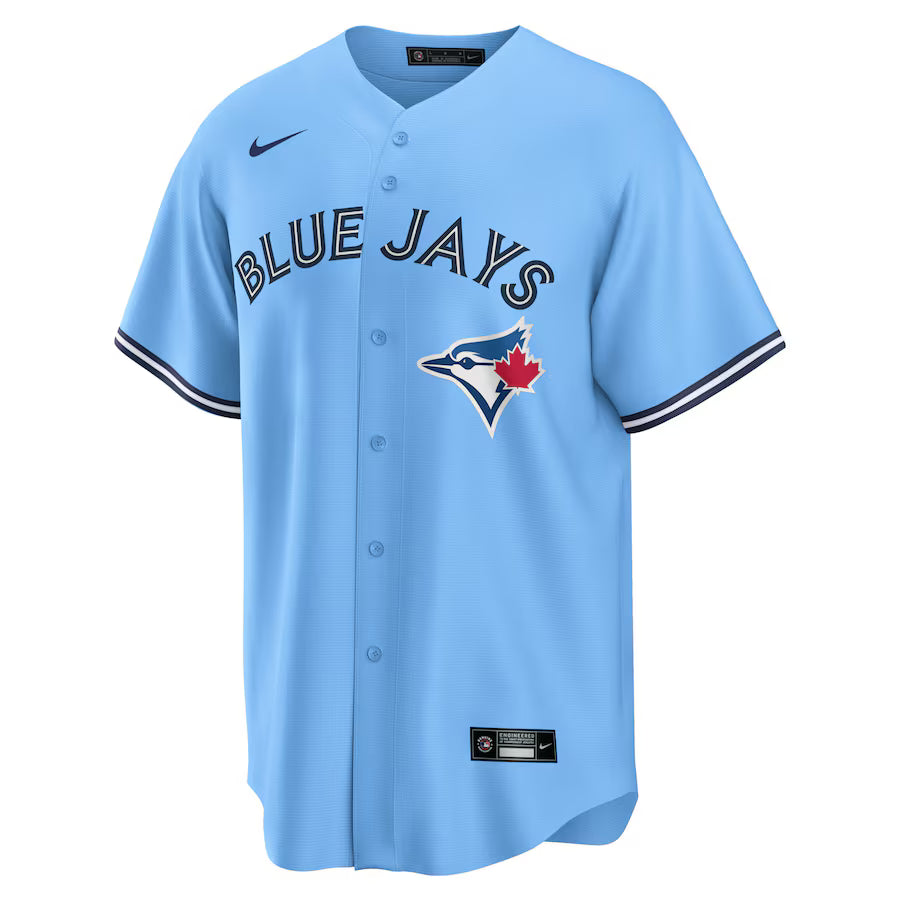 CUSTOM NAME & NUMBER Toronto Blue Jays Alternate Replica Player Jersey - Powder Blue