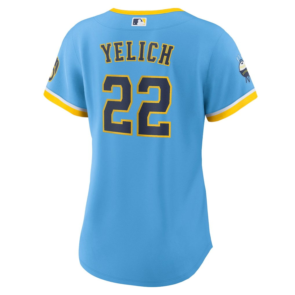 CUSTOM NAME & NUMBER Milwaukee Brewers Women's City Connect Replica Player Jersey - Powder Blue