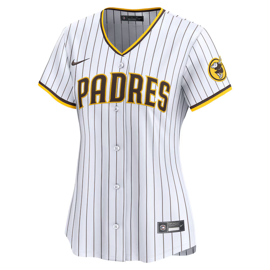 CUSTOM NAME & NUMBER San Diego Padres Women's Home Limited Player Jersey - White